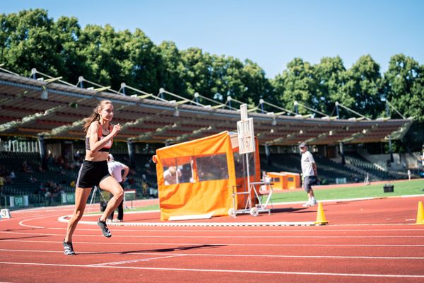 Lena Charlotte Horton (SG Bredenbeck-Holtensen) am 02.07.2022 waehrend den NLV+BLV Leichtathletik-Landesmeisterschaften im Jahnstadion in Goettingen (Tag 1)